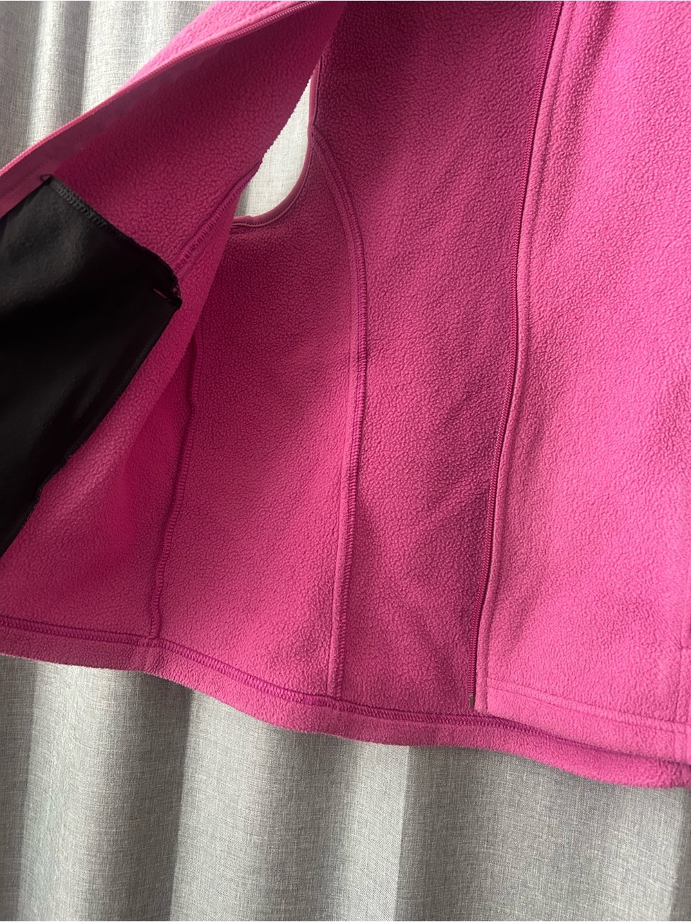 L.L. Bean Bright Pink Fleece Zip Vest - Picture 7 of 11